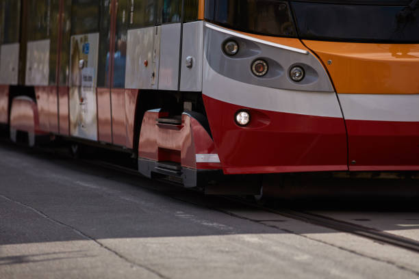 istock Tram public transportation in Praha, Czech republic. 2158943297