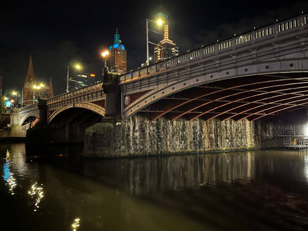 istock Evening view of Melbourne city district 2158950613