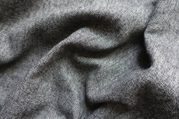 istock heather grey viscose and polyester fabric in soft folds 2158950838