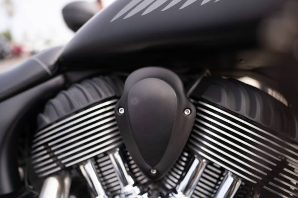 istock black beautiful vintage motorcycle in style 2158953367