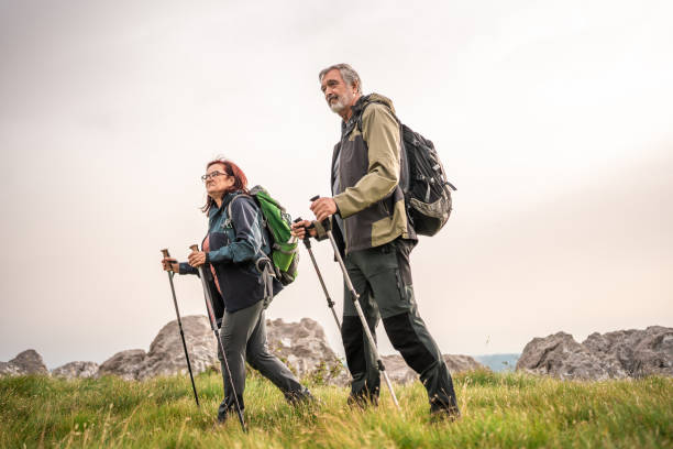 istock Active Senior Couple on Nature Hike 2158956653