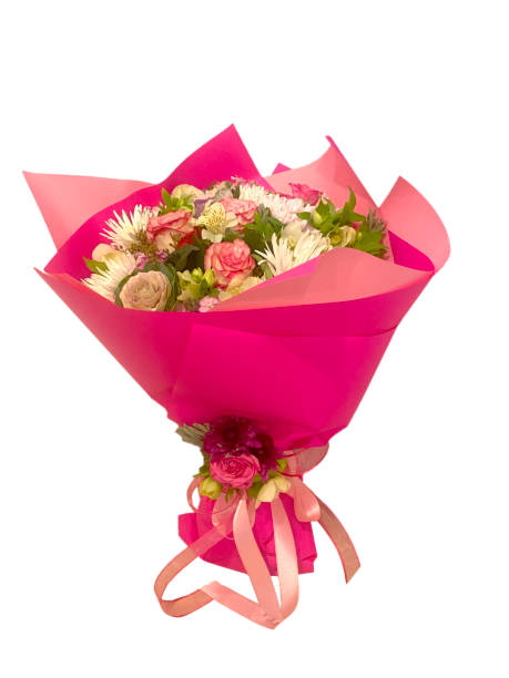 istock A bouquet of flowers on a white background 2158959600