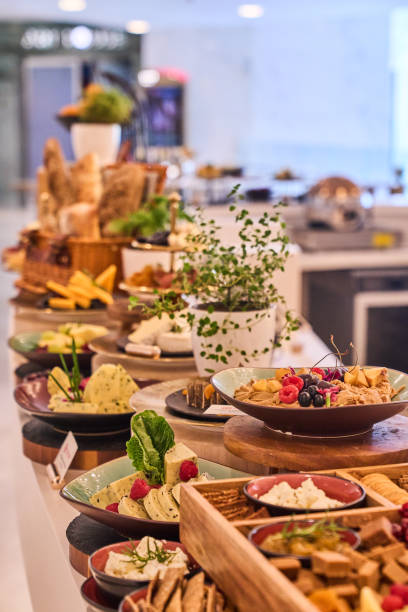 istock Catering buffet in hotel restaurant. 2158964986