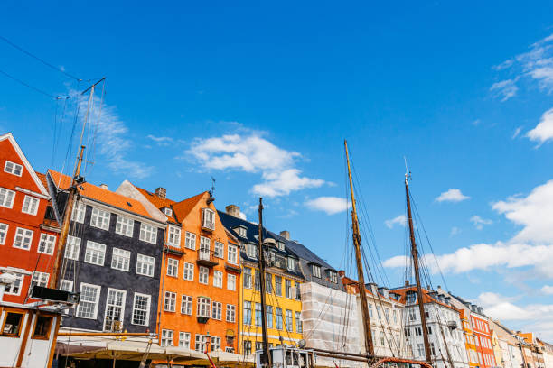 Nyhavn Canal In Copenhagen in Denmark.