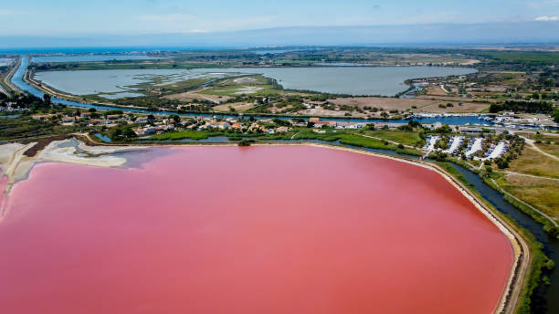 istock Coast line salt pans Provence, Mediterranean 2158966562