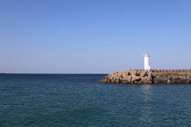 Pyoseon Beach on Jeju Island, South Korea near Seogwipo city.