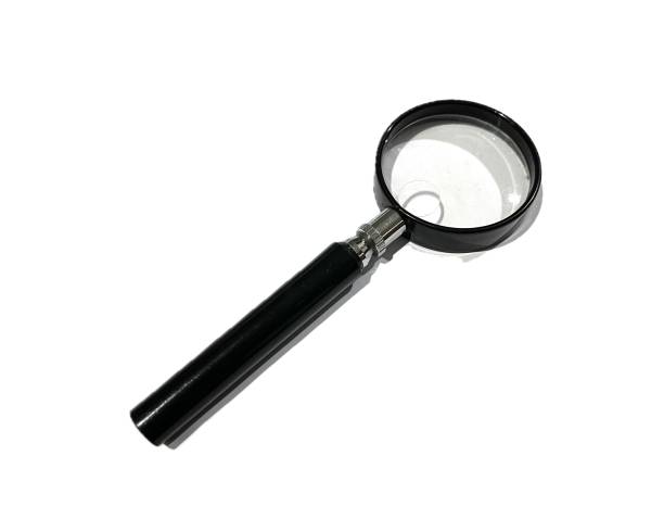 istock Magnifying glass isolated on white background 2158972640