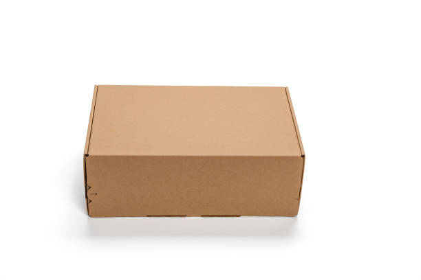 istock A cardboard box is sitting on a white background 2158972866