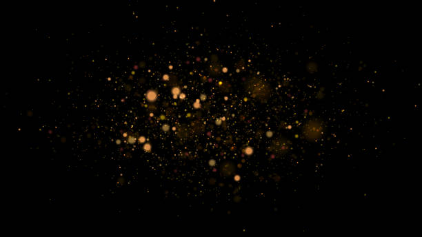 istock Golden dust light png. Christmas glowing bokeh confetti and sparkle overlay texture for your design. 2158973206
