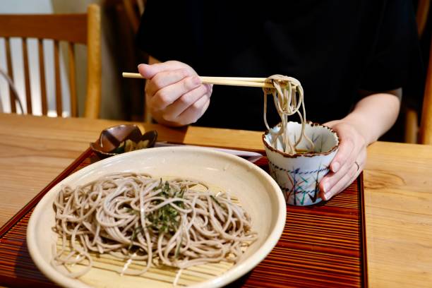 istock Soba is a traditional Japanese noodle dish. 2158977258