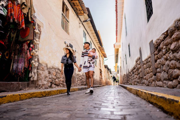 istock Couple walking with their baby daughter in Cusco, Peru 2158977691
