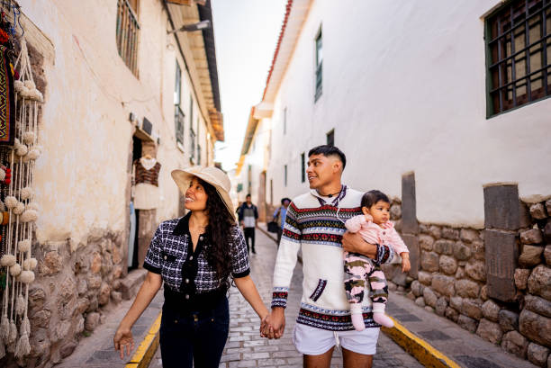 istock Couple walking with their baby daughter in Cusco, Peru 2158977692
