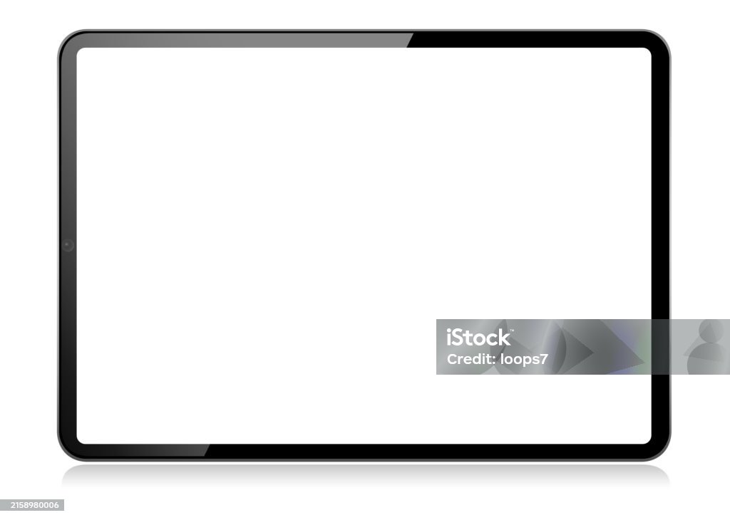 Tablet-Computer-Vektor-Illustrations-Mockup - Vorderansicht - Lizenzfrei Tablet PC Vektorgrafik Tablet-Computer-Vektor-Illustrations-Mockup - Vorderansicht - Lizenzfrei Tablet PC Vektorgrafik
