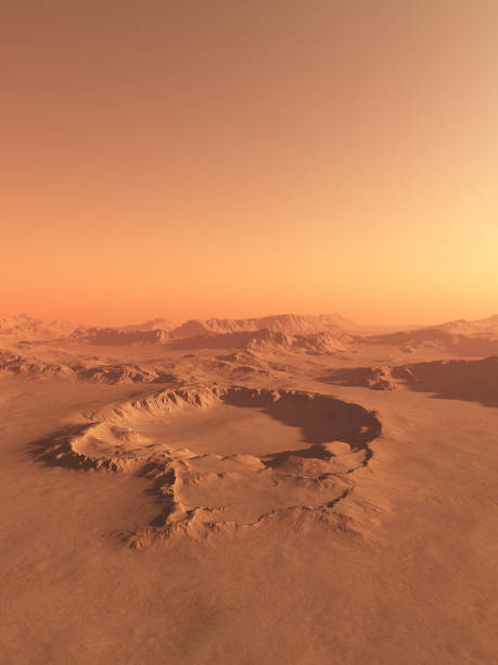 istock Giant Impact Crater on Mars 2158982316