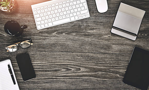 The desk of a designer