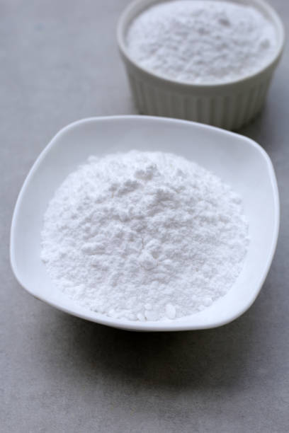 istock Bowl of baking soda, Sodium bicarbonate powder 2158995408