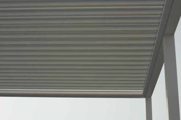 istock Pergola awning in the sunrise photo. 2158996377