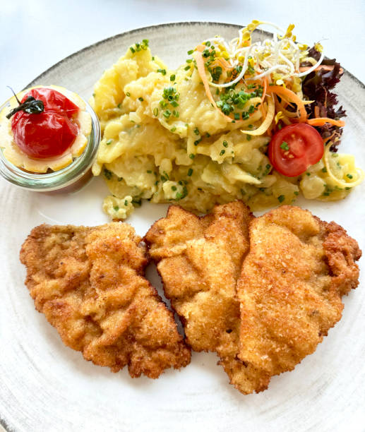 istock Wiener Schnitzel with potato salad 2159001640