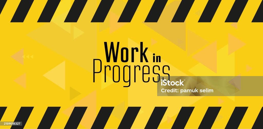 Work In Progress Sign Stock Illustration - Download Image Now ...