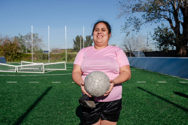 istock Blind female soccer players 2159025479