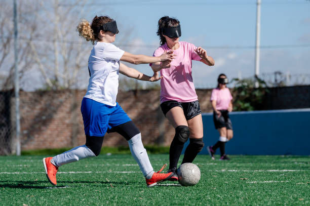 blind women's recreational soccer match