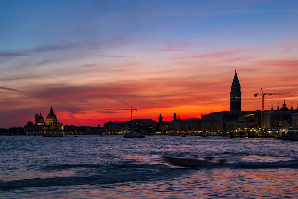 istock Venice Evening Skyline From Venetian Lagoon 2159026208