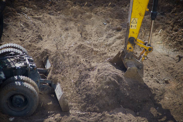 istock The excavator's bucket is hard at work 2159032466