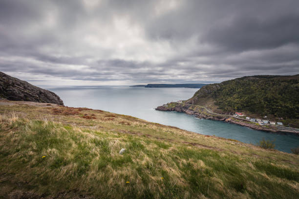 View at Signal Hill Saint John Newfoundland and Labrador Canada on a cloudy day