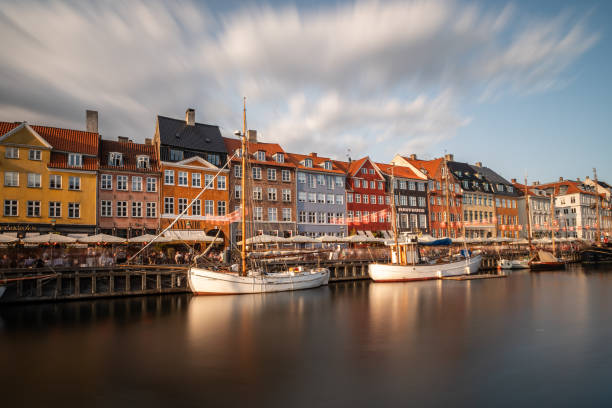 Nyhavn Harbor in Copenhagen, Denmark