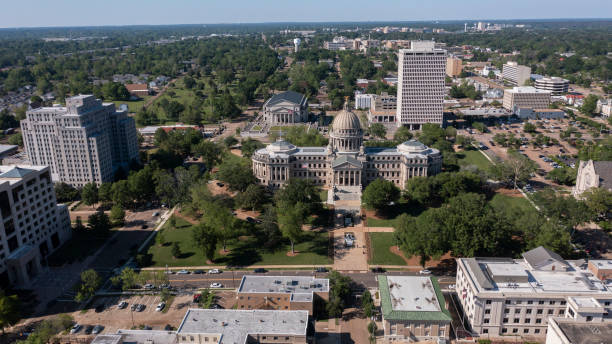 istock Daytime Jackson Mississippi Capitol and Skyline 2159043619