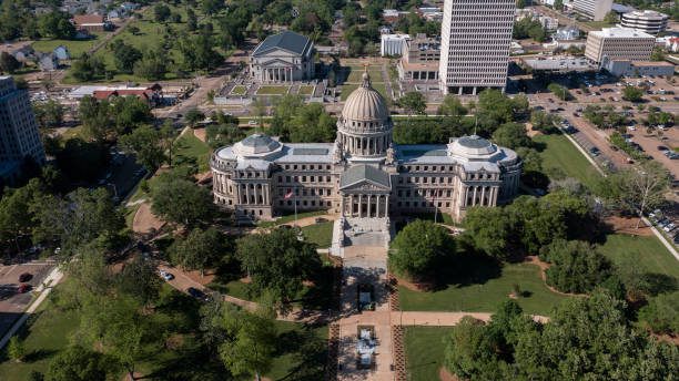 istock Daytime Jackson Mississippi Capitol and Skyline 2159043623