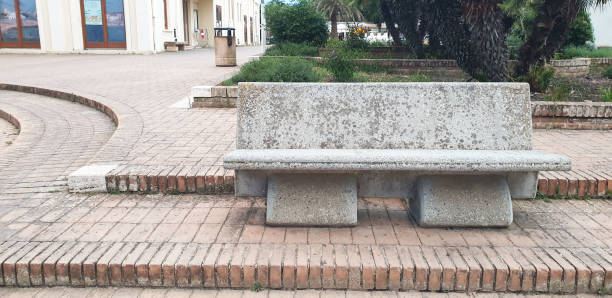 istock stone bench on the street 2159047602