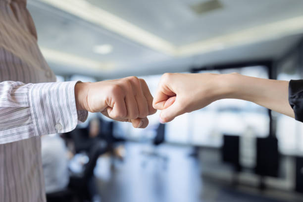 istock The concept of successful teamwork in the process. 2159062617