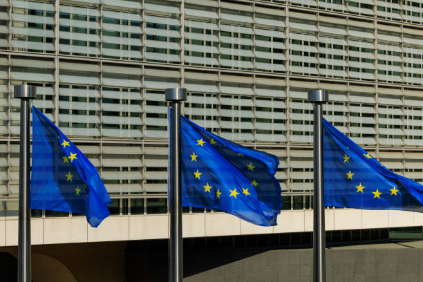 istock European flags in front of the Berlaymont 2159066463