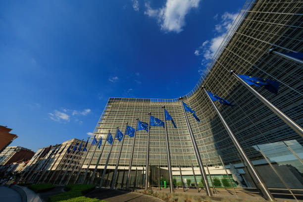 istock European flags in front of the Berlaymont 2159066539