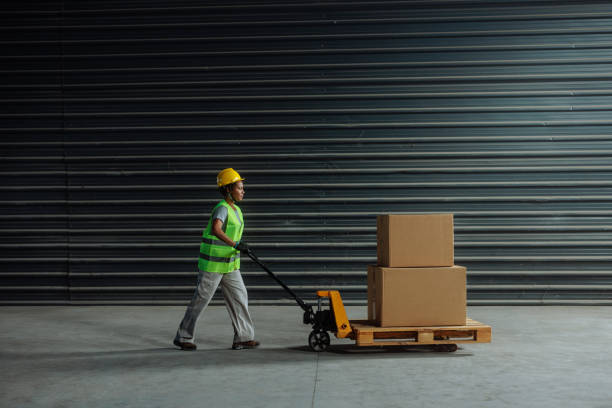 Young middle age male working in everyday or daily home delivery service. Home delivery service concept.