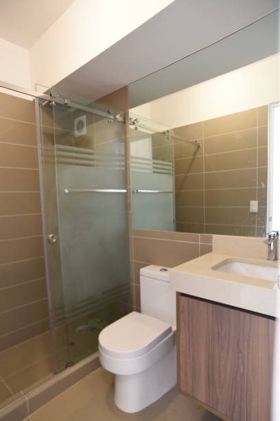 istock full bathroom with toilet and shower 2159074574
