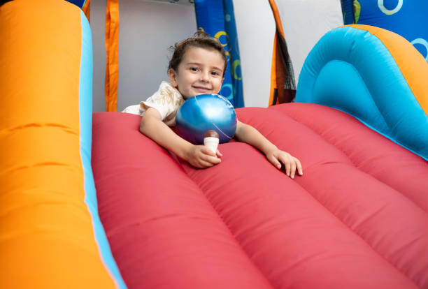 Portrait of a child with a ball