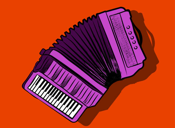 istock Accordion. Accordion illustration musical instrument vector 2159080078