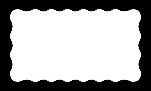 Rectangle Raffle Border Ruffle border Clipart Vector PNG , SVG, EPS, PSD, AI