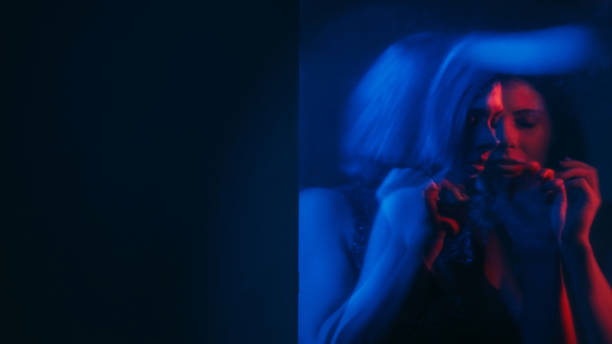 istock Schizophrenia suffering blur woman mental stress 2159081253