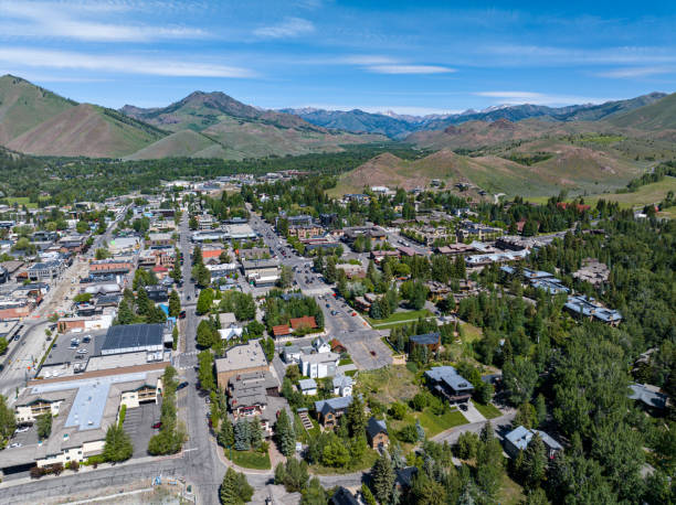 istock Aerial view of Sun Valley, Idaho 2159083714