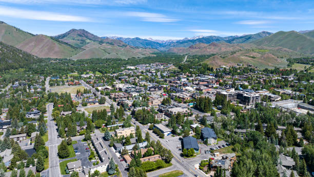 istock Aerial view of Sun Valley, Idaho 2159083723
