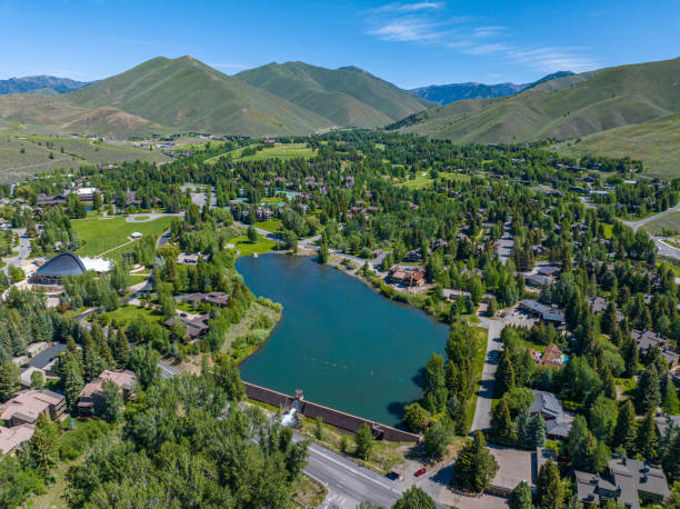 istock Aerial view of Sun Valley, Idaho 2159083726