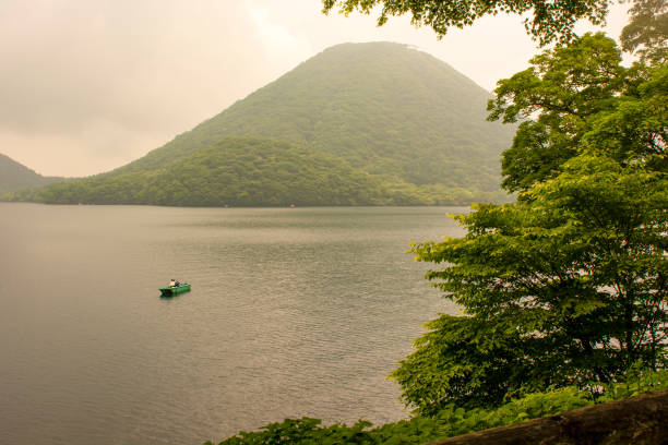 istock Quiet lakeside after the rain 2159100038