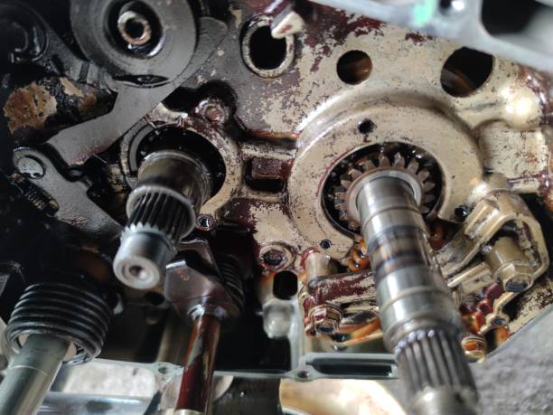 istock spare parts in a motorbike engine 2159100443