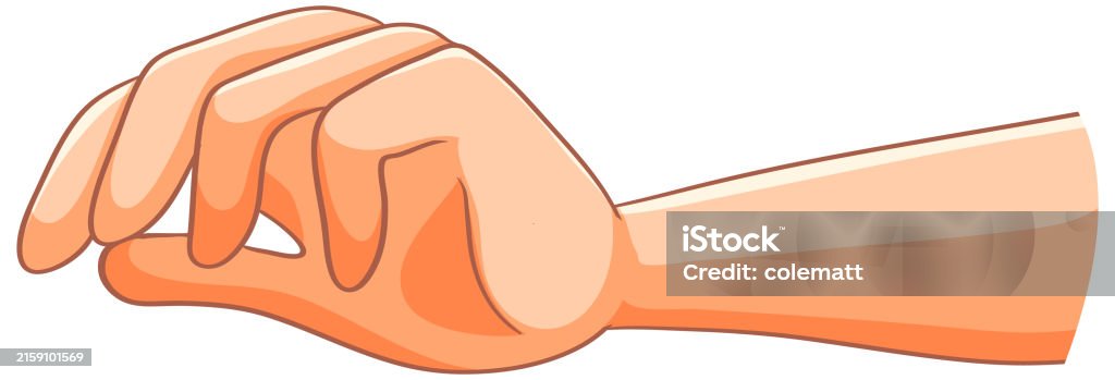 Hand Rlaxed A Vector Illustration Of A Relaxed Hand Stock Illustration - Download ...