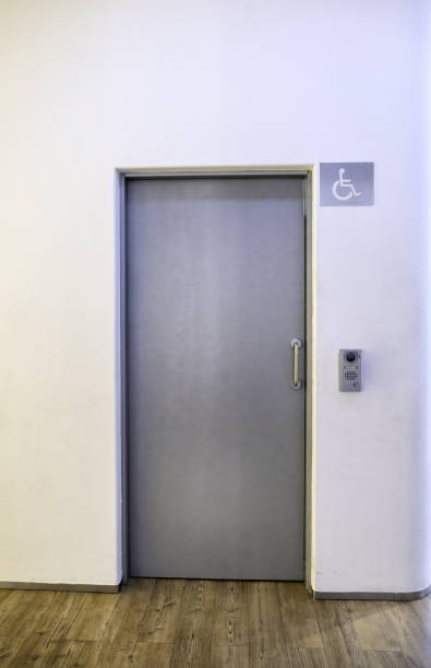 istock Disabled door in a toilet 2159103770