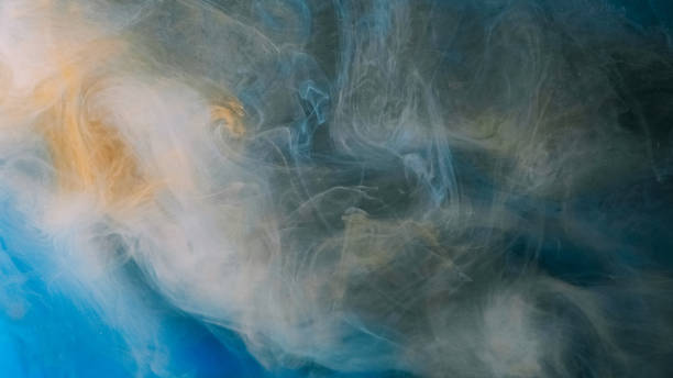 istock Mist cloud paint water splash blue steam floating 2159104537