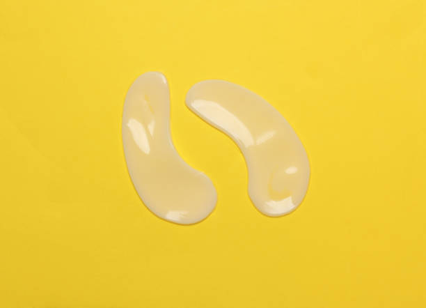 istock Eye patches on a yellow background. Beauty concept. 2159114305